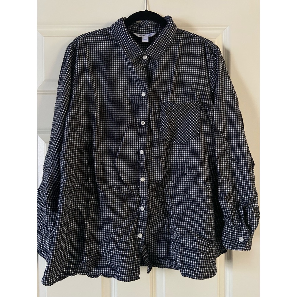 Black & White Checkered Flannel